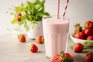 Carageenan dissolved in cold milk for milkshake production